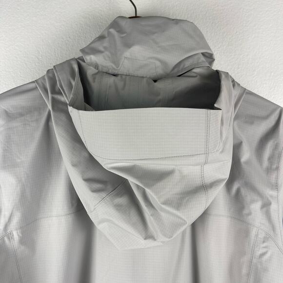 REI Co-op Rainier Rain Jacket Women's XL Gray 2.5 L Lightweight Hood Ripstop - Picture 12 of 16